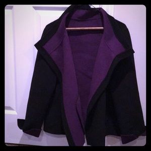 Black fleece coat